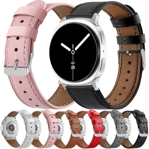 Leather Watch Band Strap for Samsung Galaxy Watch 8/8 Classic 40mm 44mm 46mm NEW - Picture 1 of 27