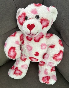 VGUC Vintage Build A Bear I Love You Valentine White Plush Bear 2002- 14 Inches - Picture 1 of 4