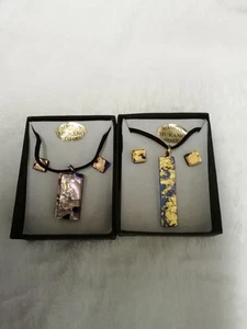 2X murano pendant and earring sets - Picture 1 of 9