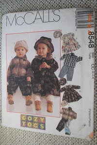 McCall's 8548 Toddler's Unlined Jacket Dress Pants Cap & Hat Sz 2 3 4 Uncut - Picture 1 of 2