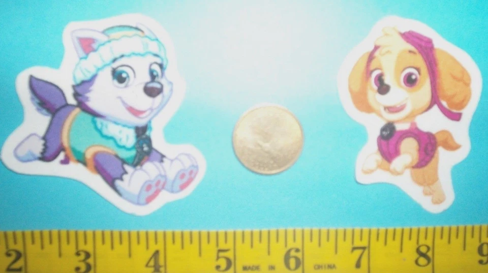 New! Paw Patrol Skye & Everest Iron-ons Fabric Appliques Iron-ons - Image 1 of 1