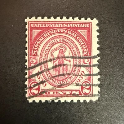 US Scott# 682 2c Massachusetts Bay Colony Issue Used - Image 1 of 2