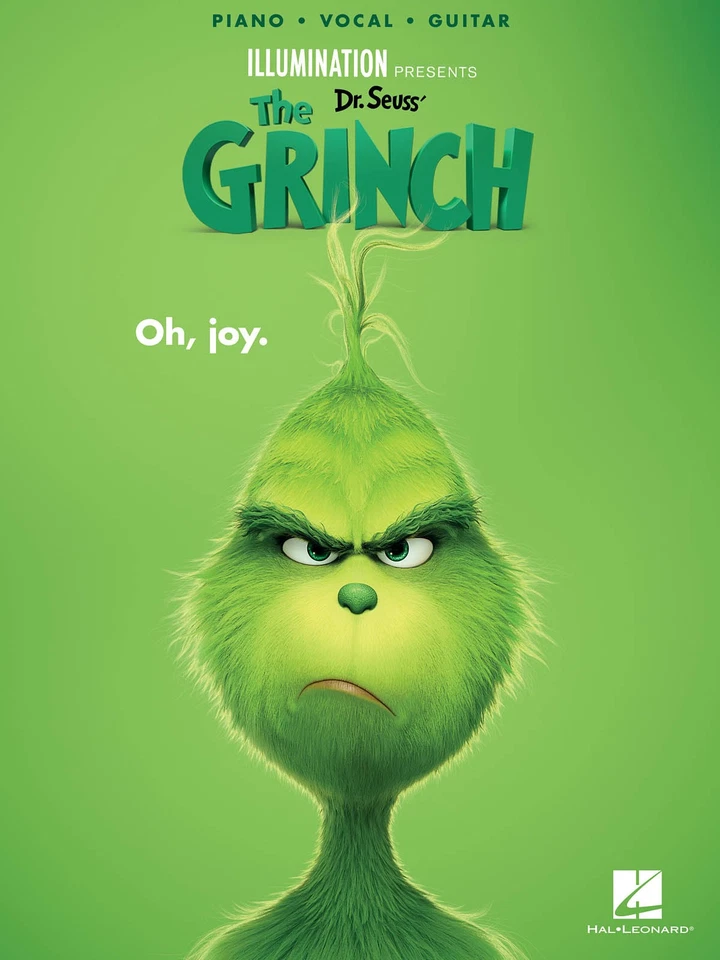 Dr Seuss The Grinch Movie Piano Sheet Music Guitar Chords Danny Elfman Song Book - Image 1 of 1