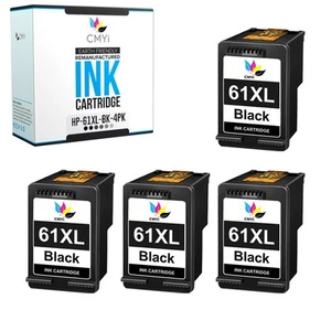 4PK CMYi Kompatybilny z czarnym atramentem 61XL do HP DeskJet 2544 2545 2546 2547 - Zdjęcie 1 z 7