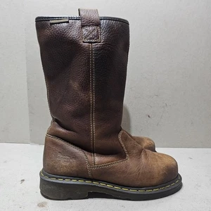DR MARTENS STEEL TOE SAFETY MEN'S BOOTS BROWN SIZE UK5 EU38 - Picture 1 of 15