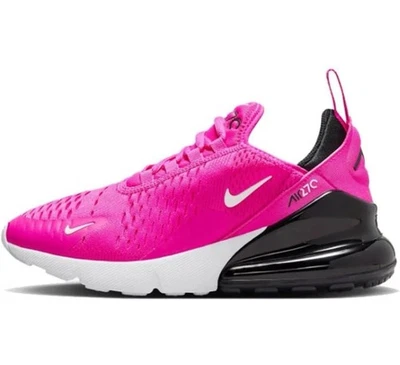 Nike Air Max 270 (GS) Láser Fucsia Blanco Negro 943345 602 Talla Niñas Jóvenes Foto 1 de 4