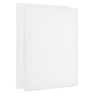 Paint Linen Canvases, 2 Pack 20x16 Inch Square Stretched Art Board Panels White - Picture 1 of 5