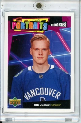 2020-21 Upper Deck #P-59 Olli Juolevi UD Portraits - Image 1 of 2