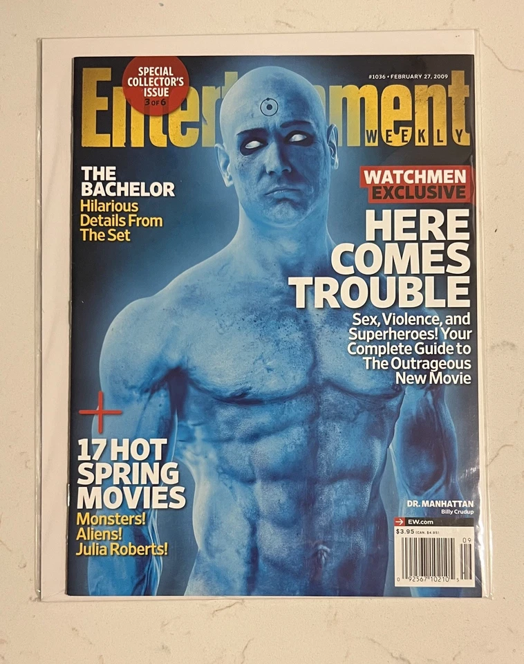 Entertainment Weekly Feb 2009 Dr Manhattan Watchmen Snyder MINT - NO LABEL - Image 1 of 1