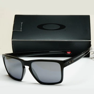 Oakley Sunglasses Sliver XL Iridium Black Polished Square OO 9341 05 57mm - Image 1 of 4