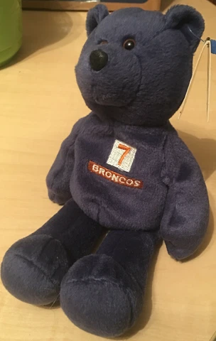 Limited Treasures 1998 John Elway Plush Bear With Tags Cover