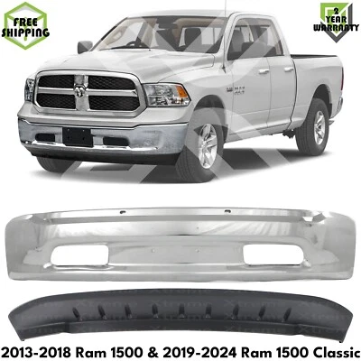 Front Bumper Chrome Kit For 2013-2018 Ram 1500 & 2019-2024 Ram 1500 Classic - Image 1 of 4