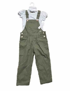 NWT!! Tahari Girl Green Two Piece Overalls Size 4T - Bild 1 von 5