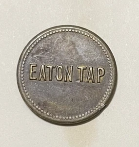 Eaton Tap Good for 10¢ In Trade Token 22mm Brass - Picture 1 of 2