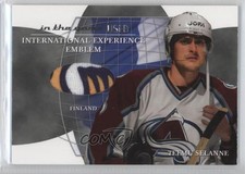 2003-04 In the Game-Used Signature Series Emblem Silver Teemu Selanne #IE-16 HOF