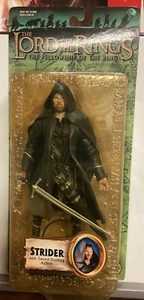 2003 TOYBIZ LORD OF THE RINGS FELLOWSHIP STRIDER SWORD SLASH ACTION FIGURE NOC - Picture 1 of 4