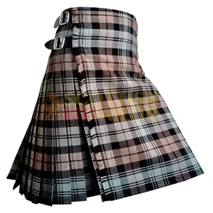 Scottish Handmade Traditional Black Watch Weathered Tartan Kilt & Custom Kilts - Picture 1 of 6
