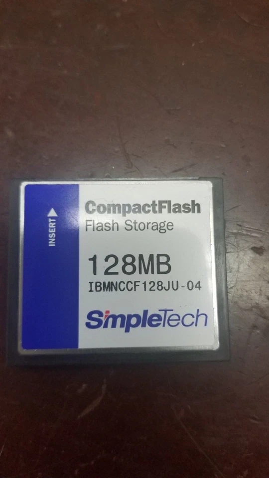  SimpleTech 128MB Compact Flash Memory Card IBM00-01329-5B5CU - Image 1 of 2