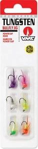 VMC TBFJ Tungsten Bullfly Jig Kit 6 baits one card Pick 1/64 1/32 1/16 & Qty - Picture 1 of 4
