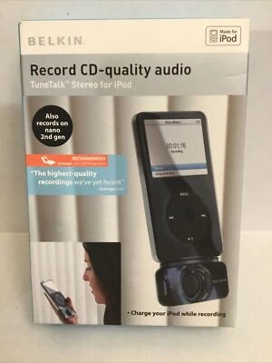 Belkin TuneTalk Stereo Microphone Voice & Audio Input Recorder for iPod Classic - Imagem 1 de 4