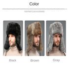 Imitation Rabbit Hair Thickened Cotton Hat Quilted Fur Plush Cap  Winter