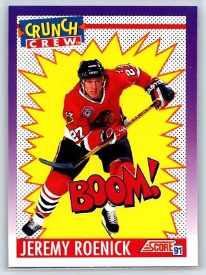 1991-92 Score American Jeremy Roenick Crunch Crew Chicago Blackhawks #305 - Image 1 of 2