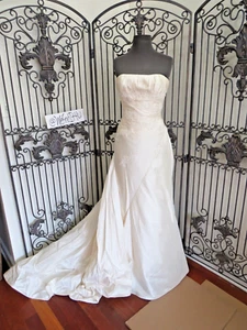 A889W PRONOVIAS DAIFAL SZ 8 LT IVORY $1499 FORMAL WEDDING DRESS GOWN - Picture 1 of 16