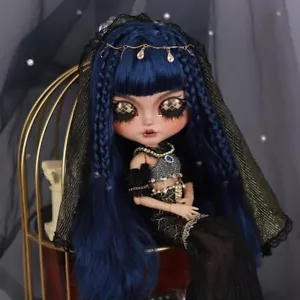1/6 Muñeca Maquillaje Piel Bronceada Cara Esmerilada Dormir Ojos Pestañas Largas Muñeca Conjunto Completo EE. UU. - Imagen 1 de 8