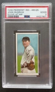 1909-11 T206 - John McGraw - HOF - Piedmont 350-460/25 - PSA 2 GOOD - Picture 1 of 2