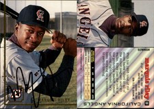 Marquis Riley Signed 1994 Bowman #NNO Card California Angels Auto AU