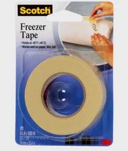 Scotch FREEZER TAPE Holds At -40°F Moisture-Resistant Paper Film Foil 178 NEW!! - Picture 1 of 1