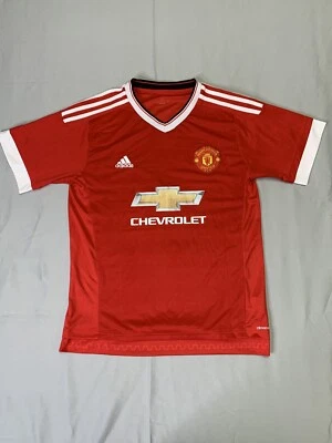 CAMISETA DE FUTBOL DEL MANCHESTER UNITED 2015/2016 LOCAL ADIDAS # 3 TALLA GRANDE Foto 1 de 4