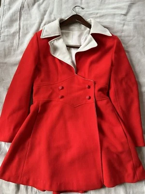 Small Red Petite Overcoat Outdoor Women's 90's (Hanger Included)  - Image 1 of 4