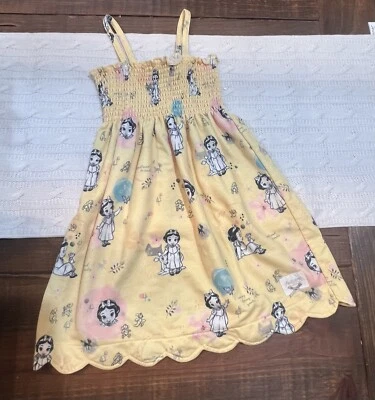 Disney Store Niñas 5/6 Animadores Amarillo Blancanieves Princesa Vestido de Encubrimiento de Natación Foto 1 de 3