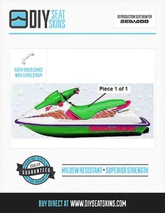 GS GSI HX SP XP SPX SEA DOO GREEN Seat Cover Skin 91 92 93 94 95 96 97 98 99 + * - Picture 1 of 3
