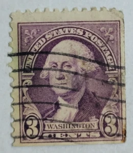U.S. Postage Stamp ~ George Washington ~ 3¢ Violet ~ Posted/Cancelled ~ 1932 ~12 - Picture 1 of 6
