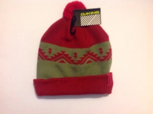 New with Tags Dakine Mens Zane Pom Beanie Crimson - Picture 1 of 1