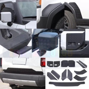 Matte Black Exterior Decoration Kit Cover Trim For Toyota Land Cruiser 2024-2025 - Picture 1 of 19