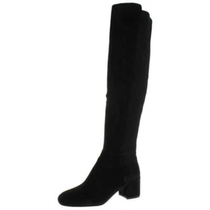 Kenneth Cole ERYC Black Suede/Ribbed Knit Over-The-Knee Boots, 9.5M - Picture 1 of 8