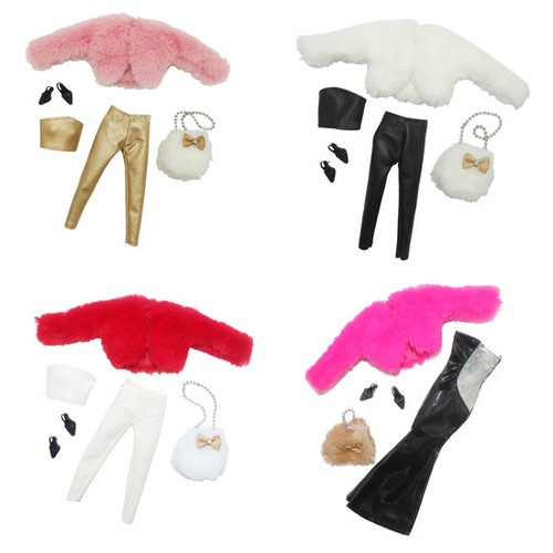 VETEMENTS Per 11 5" 1 6 Bambole Vestiti Accessori Maglione Corto Scarpa Borsa Set