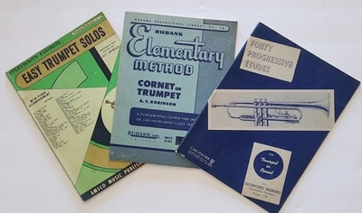 Trumpet Music Books! Forty Progressive Etudes, Rubank Elementary , Easy Solos - Image 1 of 4