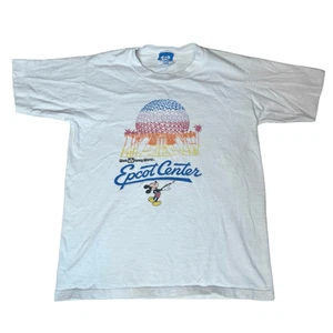 Vintage 80s Walt Disney World Epcot Center Kids Single Stitch T-Shirt - Picture 1 of 6