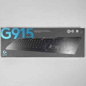 Logitech G915 LIGHTSPEED RGB Mechanical Gaming Keyboard, Low Profile Switches - Zdjęcie 1 z 7