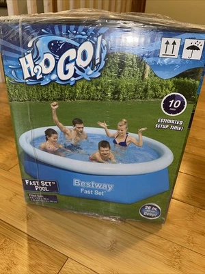 Bestway H2O GO! Juego rápido piscina 8 pies ancho 26” profundidad 555 galones nuevo en caja sellada Foto 1 de 4