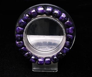 10*10*8.5mm Top Quality Natural Purple Charoite Crystal Gemstone Beads Bracelet - Picture 1 of 6