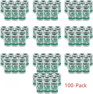 Paquete de 100 pilas para batería SAFT LS14250 3.6V 1/2 AA Foto 1 de 4