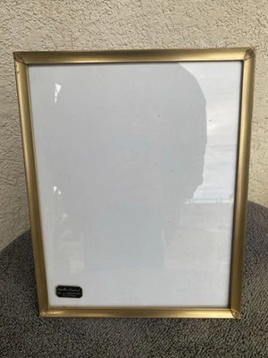 Marco de fotos vintage Overton original chapado en oro de 24 K electro sostiene 8 x 10 Foto 1 de 4