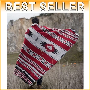 Exquisite Aztec Pattern Sherpa Throw – Lightweight and Skin-Friendly, 50”x60” - Picture 1 of 8