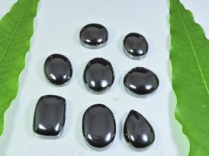 308Cts. Natural Hematite Mix Cabochon Loose Gemstone 08Pcs Lot 14X18-17X23MM - Picture 1 of 9