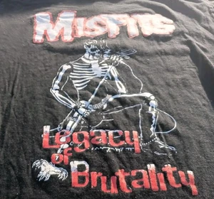 HIS 90s Vintage The Misfits Legacy Of Brutality Danzig Logo Punk Sid Shirt XL - Bild 1 von 7